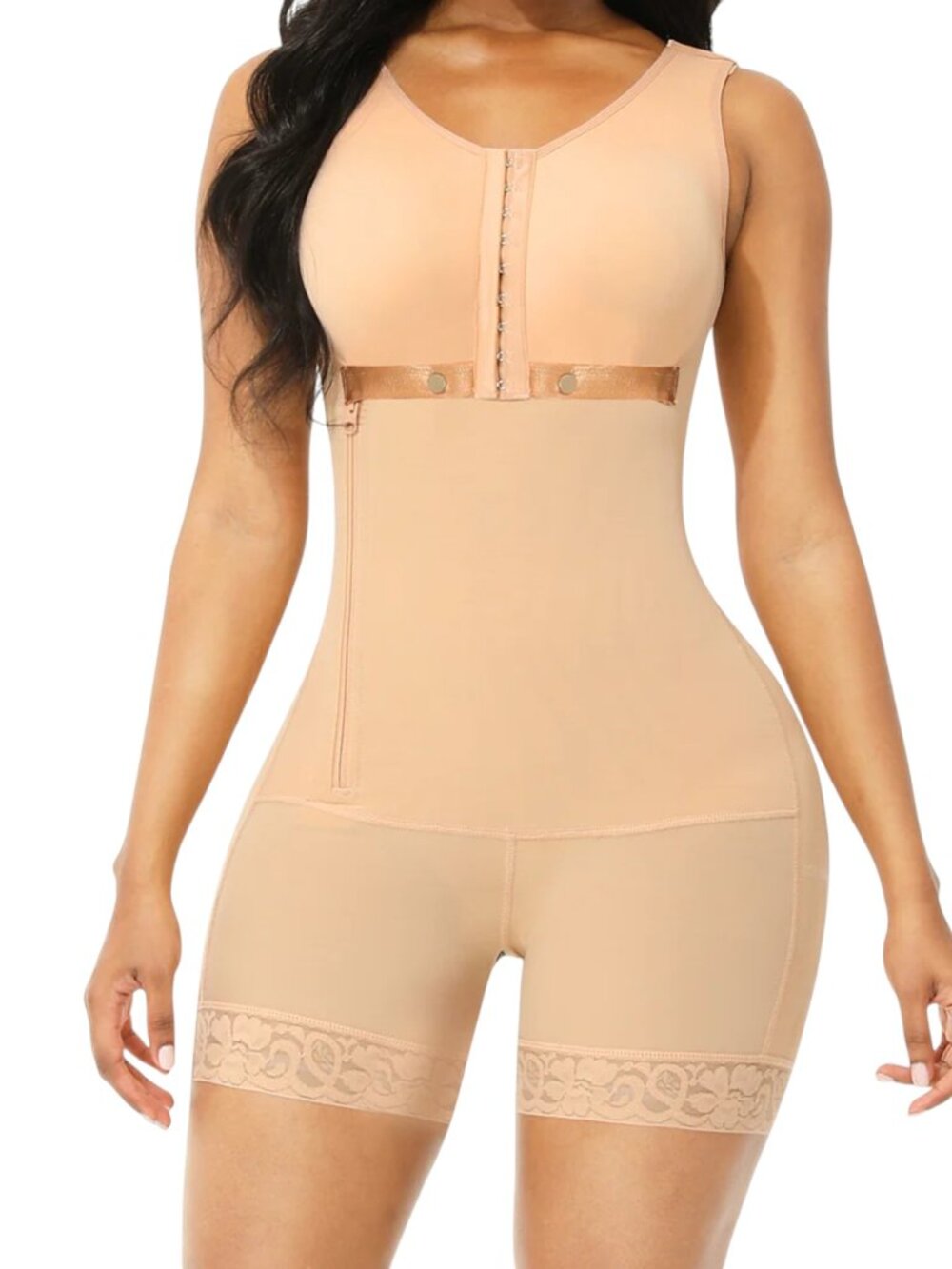 Women's Full Body Shapewear Tummy Control Compression Nude Slimming Bodysuit